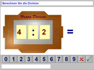 Aufgabenbild Therapiemodul Rechnen 02: Division, Übungen kleines 1x1